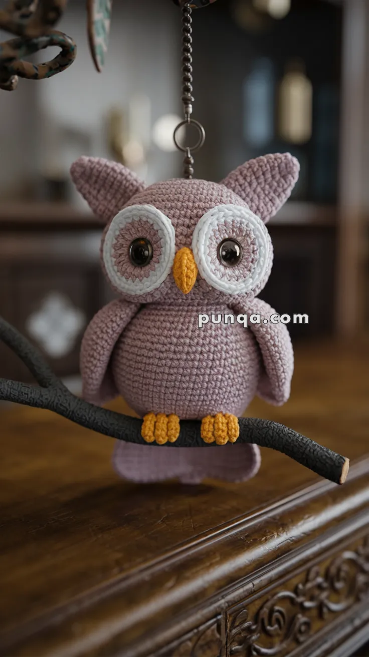 Amigurumi Owl Keychain – FREE Crochet Pattern