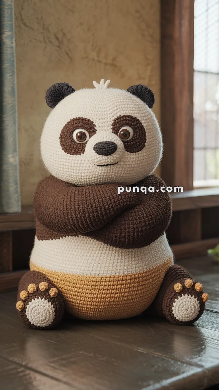 Amigurumi Po (from Kung Fu Panda) – FREE Crochet Pattern