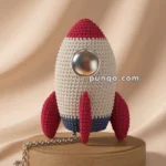 Amigurumi Rocket Keychain – FREE Crochet Pattern
