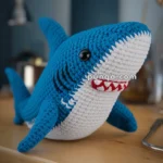 Amigurumi Shark Keychain – FREE Crochet Pattern