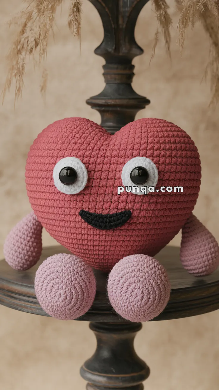 Amigurumi Smiling Heart – FREE Crochet Pattern