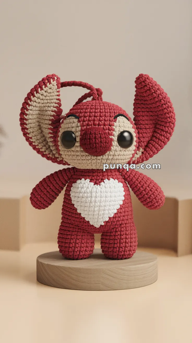 Amigurumi Stitch Keychain – FREE Crochet Pattern