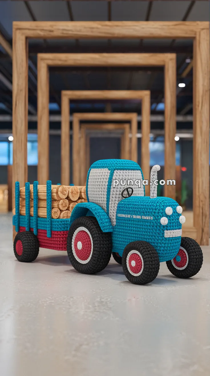 Amigurumi Tractor Trailer – FREE Crochet Pattern