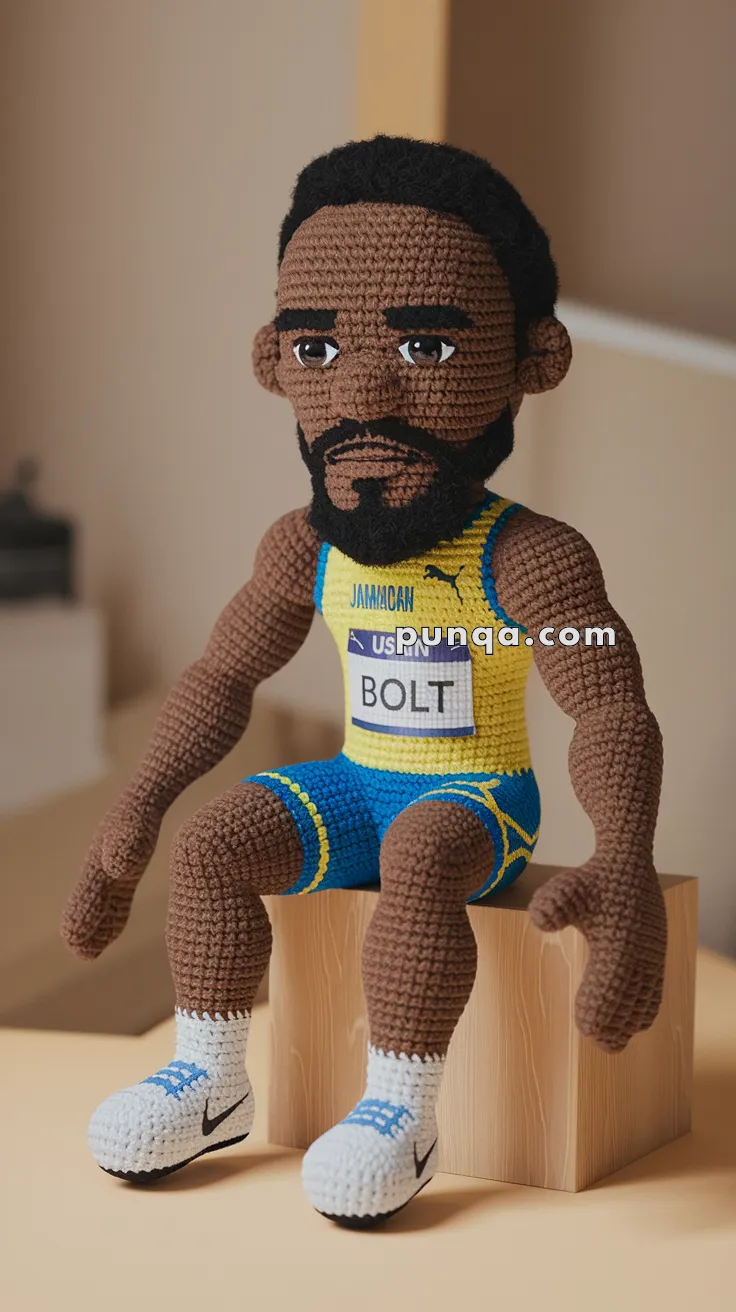Amigurumi Usain Bolt – FREE Crochet Pattern