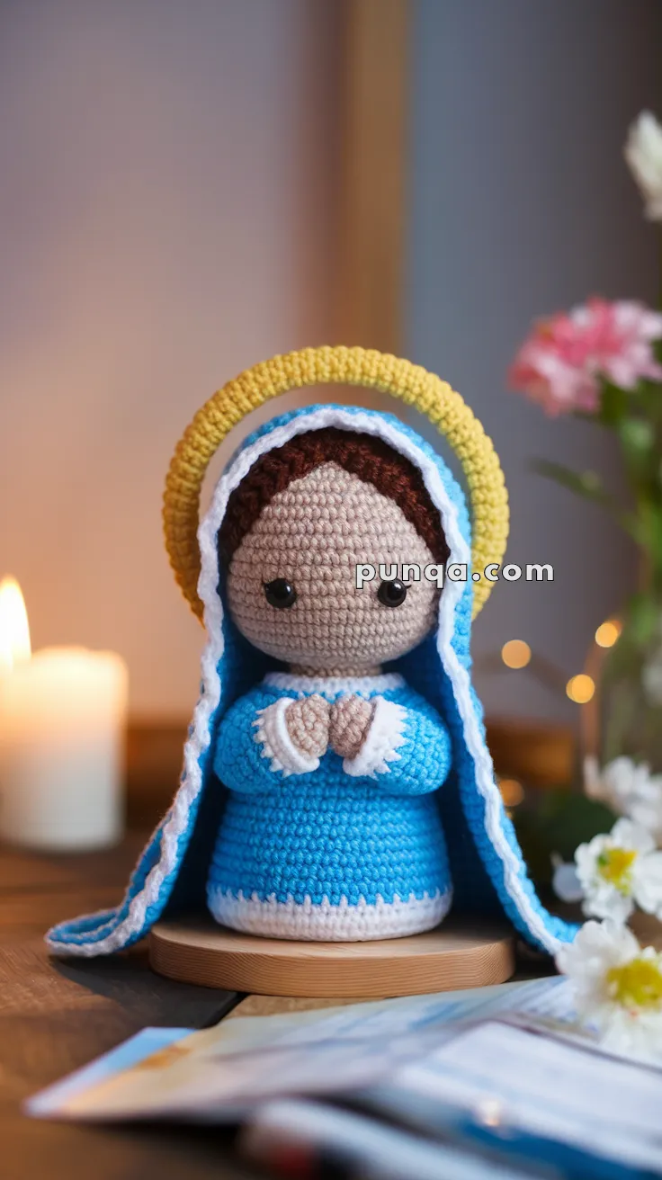 Amigurumi Virgin Mary – FREE Crochet Pattern