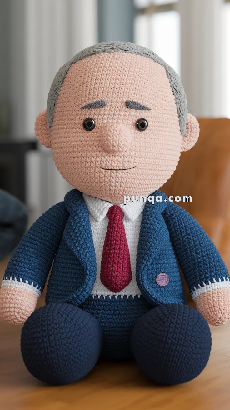 Amigurumi Vladimir Putin – FREE Crochet Pattern
