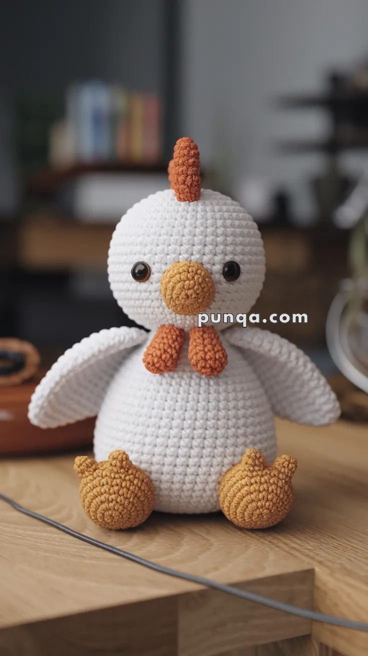 Amigurumi White Chicken – FREE Crochet Pattern