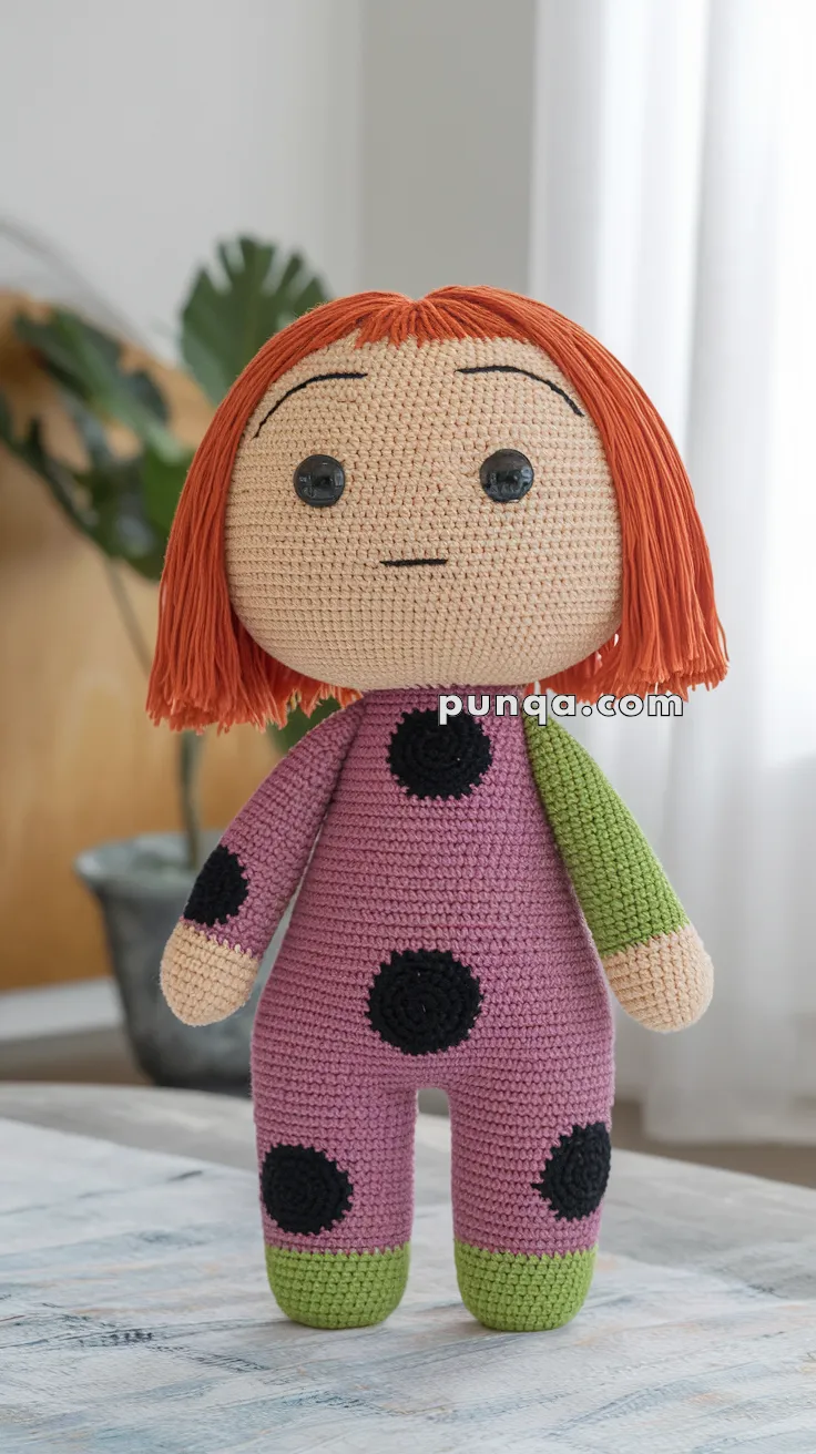 Amigurumi Yayoi Kusama Doll – FREE Crochet Pattern