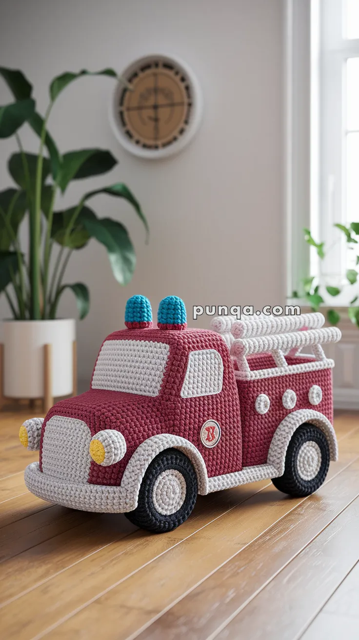 Fire Truck – FREE Crochet Pattern