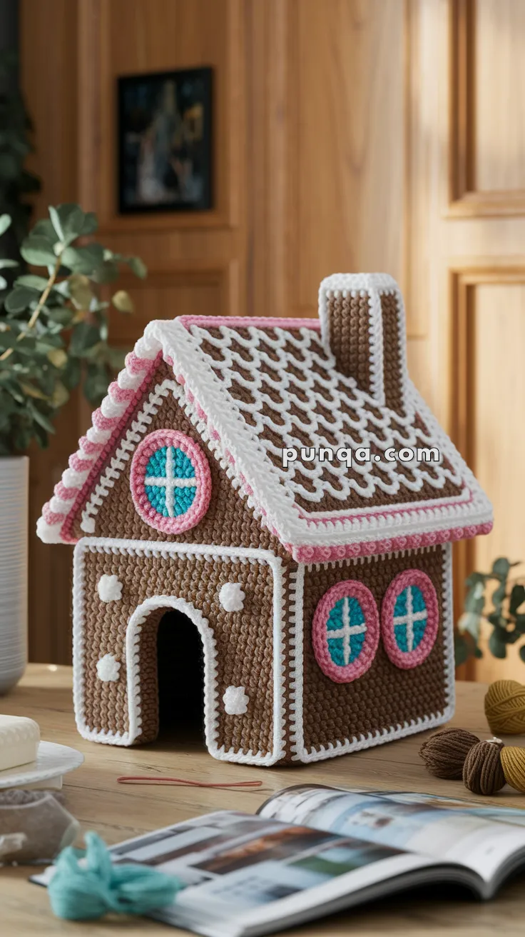 Gingerbread House – FREE Crochet Pattern