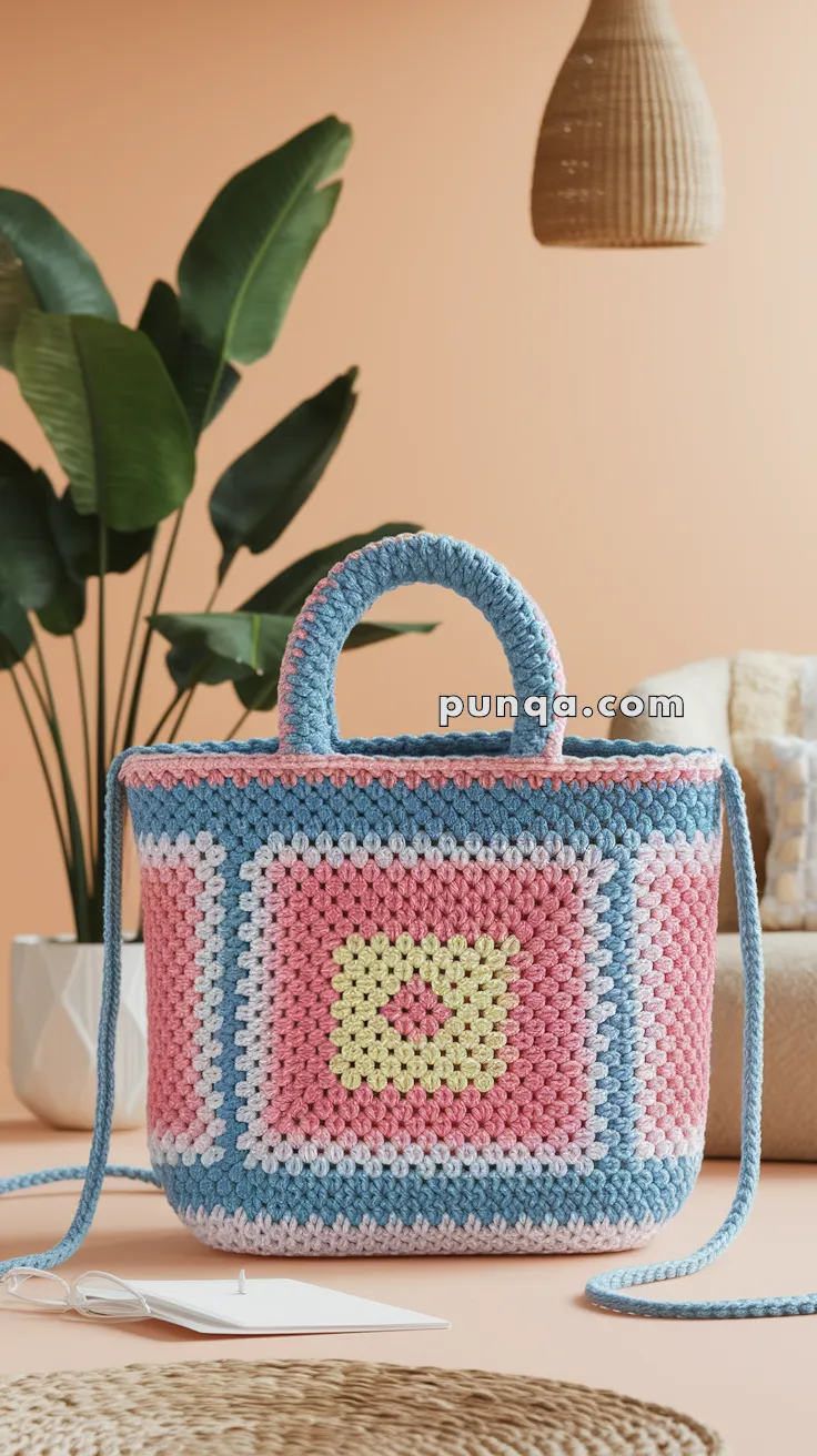 Granny Square Bag – FREE Crochet Pattern